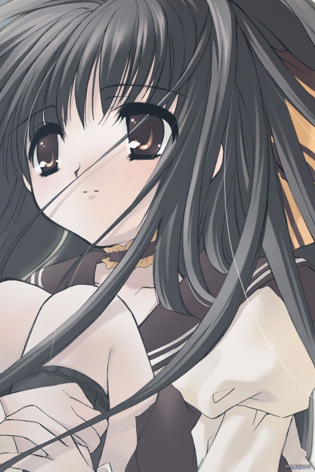 Брюнетка с карими глазами обои