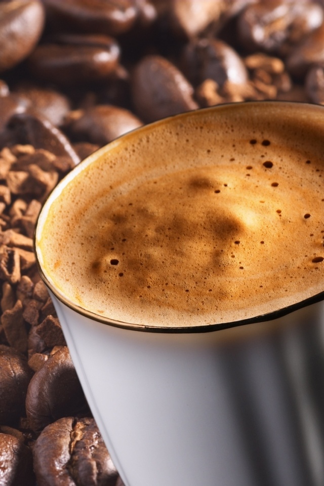 Кружка заварного кофе обои