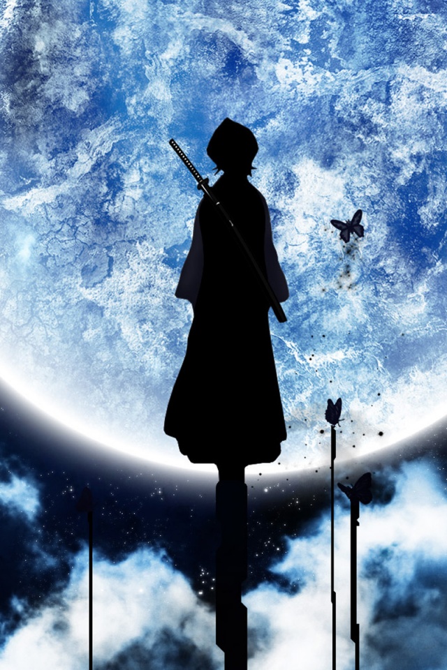 Силуэт Рукии обои