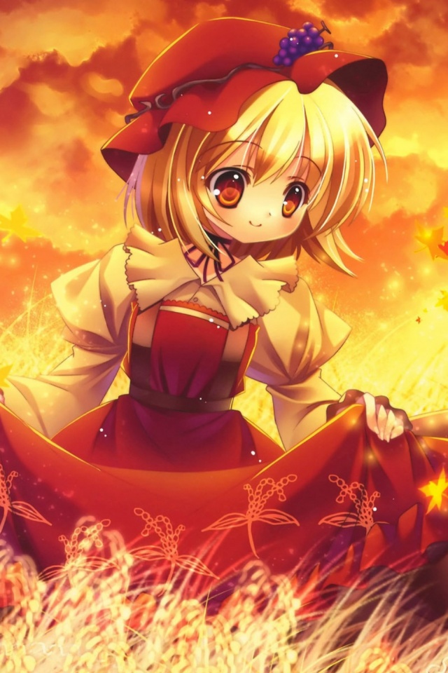 Девочка в поле обои