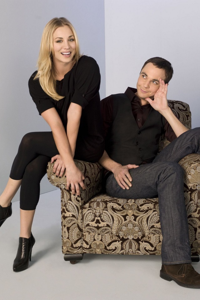 Пенни и Шелдон обои