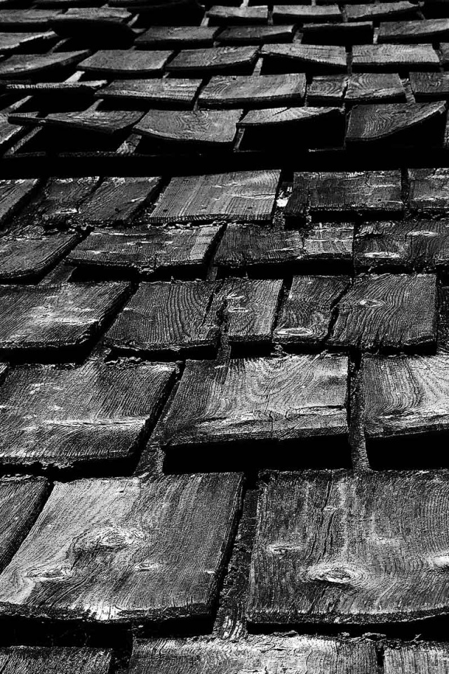 Деревянная крыша обои