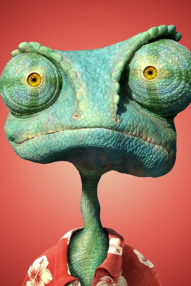 Ранго на красном фоне обои