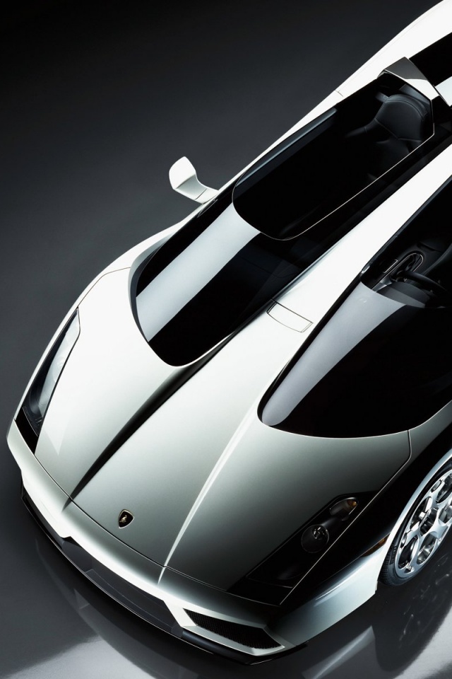 Светло-серый Lamborghini обои