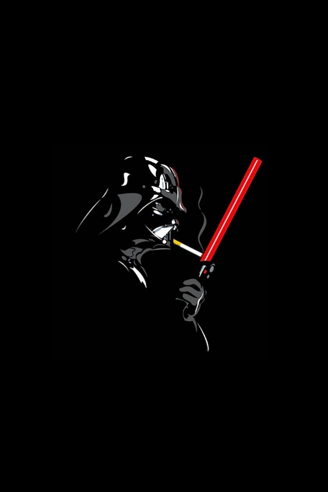 Дарт Вейдер прикуривает от меча обои