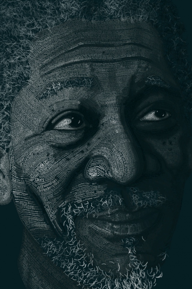 Морган Фриман — текстовый портрет обои