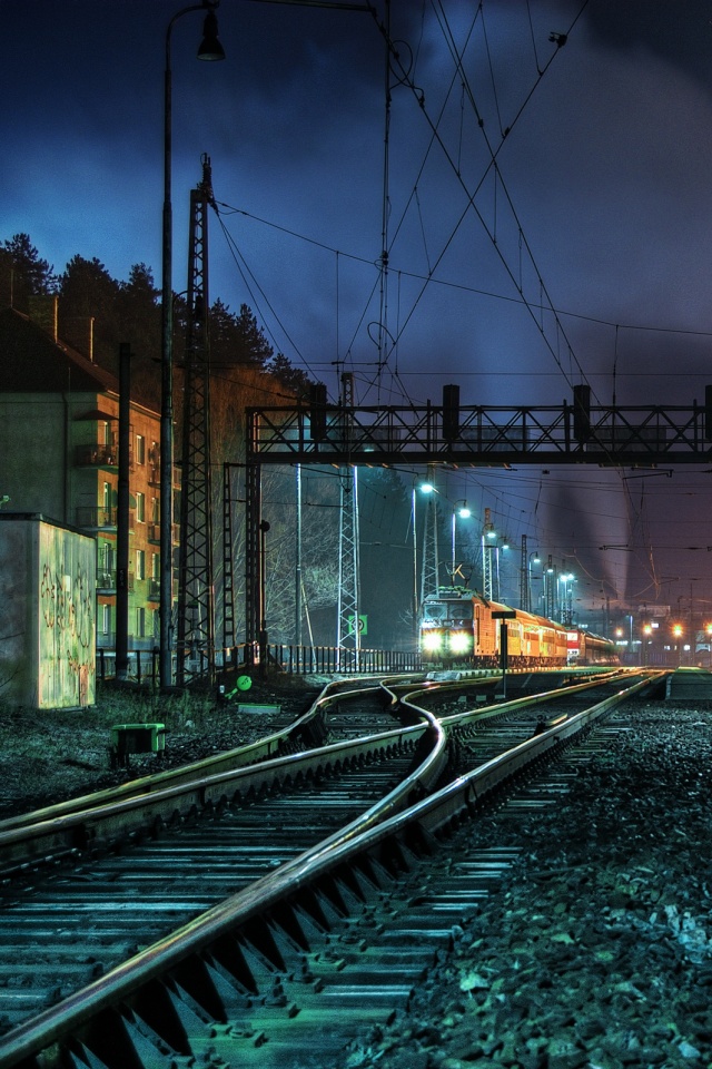 Железнодорожная станция обои