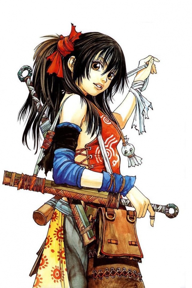 Девушка с мечом из Dangu обои