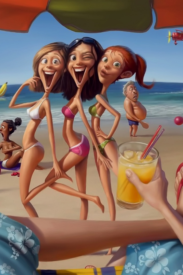 На пляжу ляжу) обои