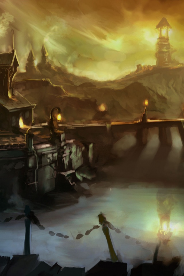 Волшебная деревня обои