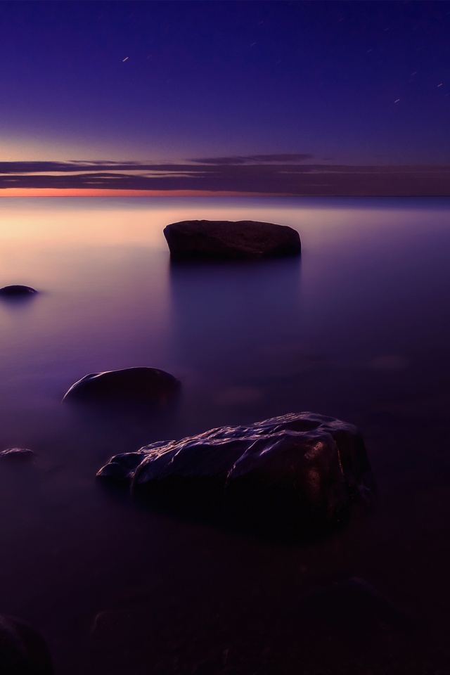 Камни в тумане обои