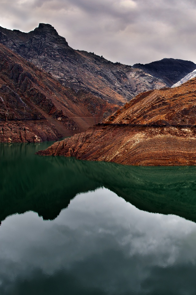 Горное озеро обои