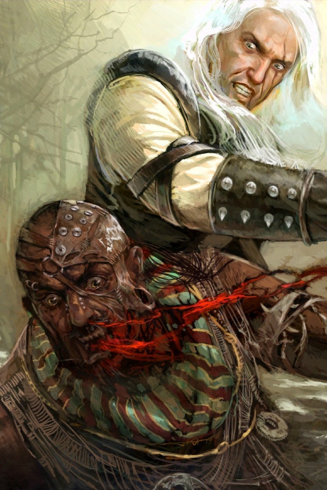 Геральт против Азара обои