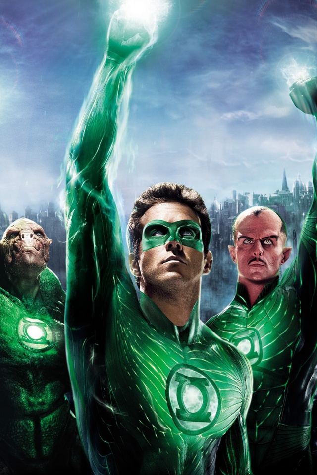 Зеленый фонарь обои