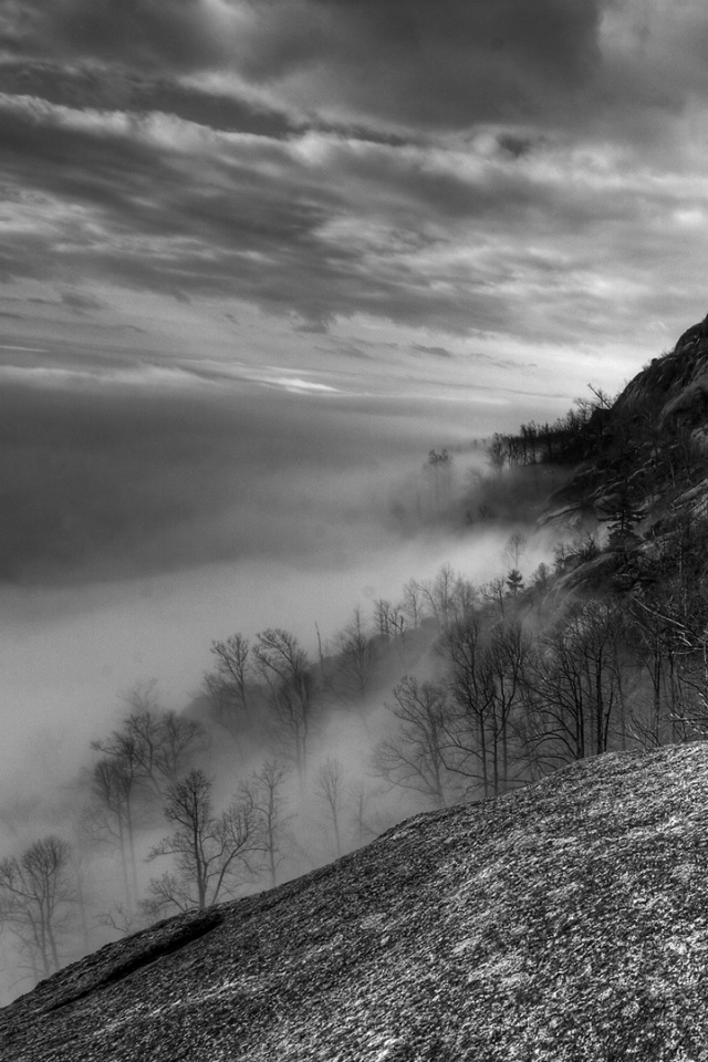 Туманные горы обои