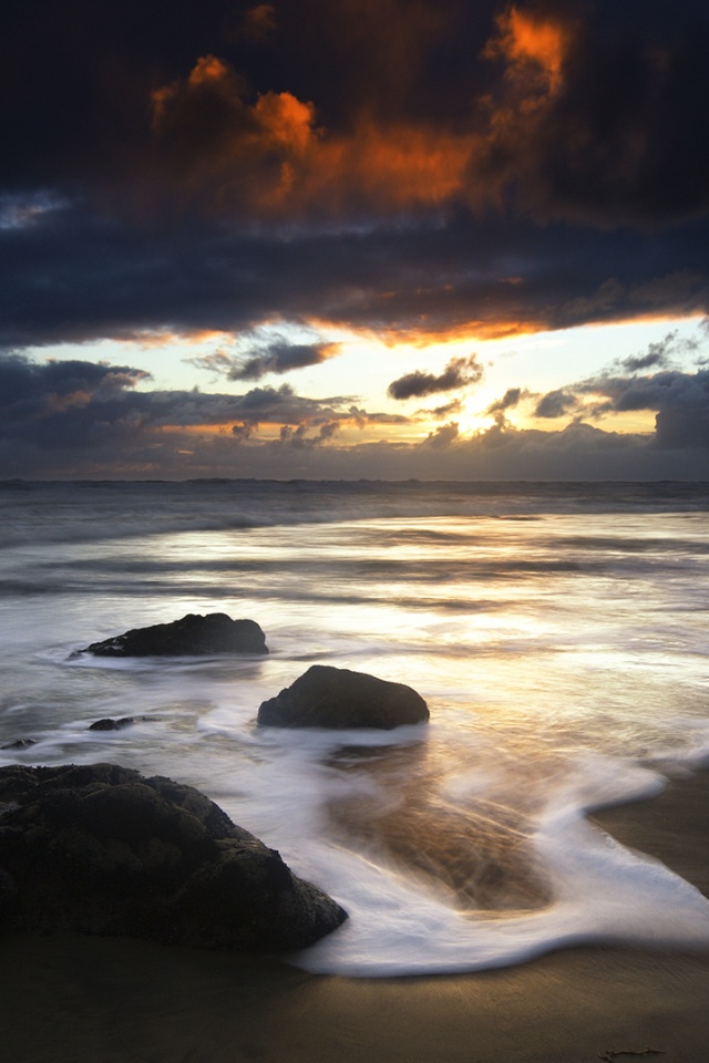 Тёмные берега обои