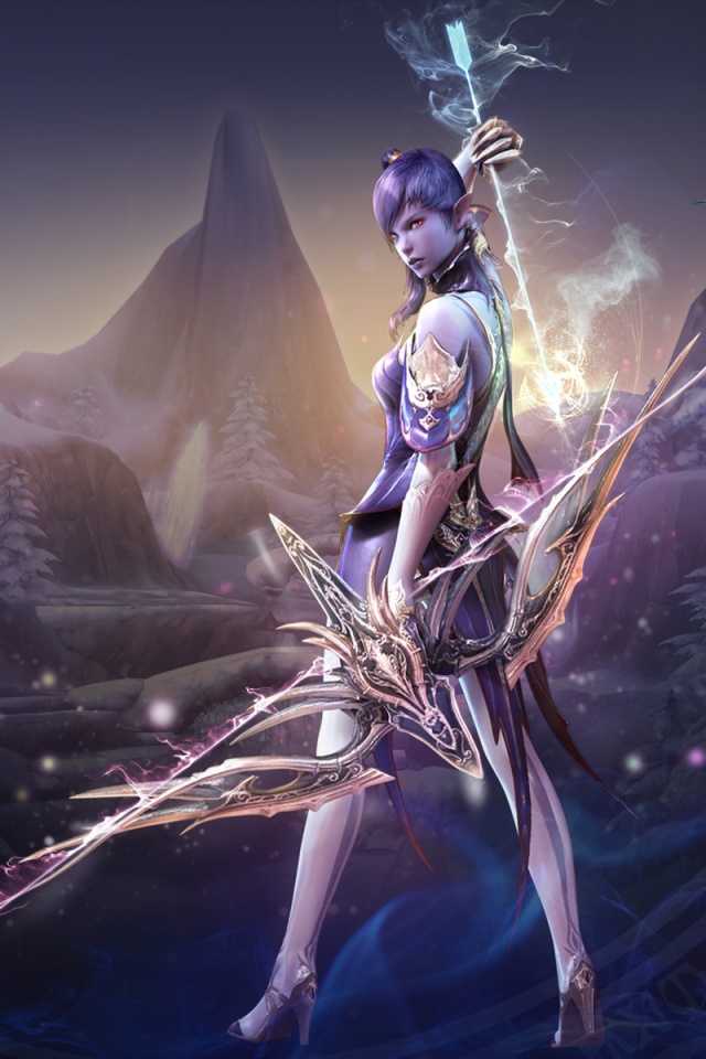 Эльфийка из Aion обои