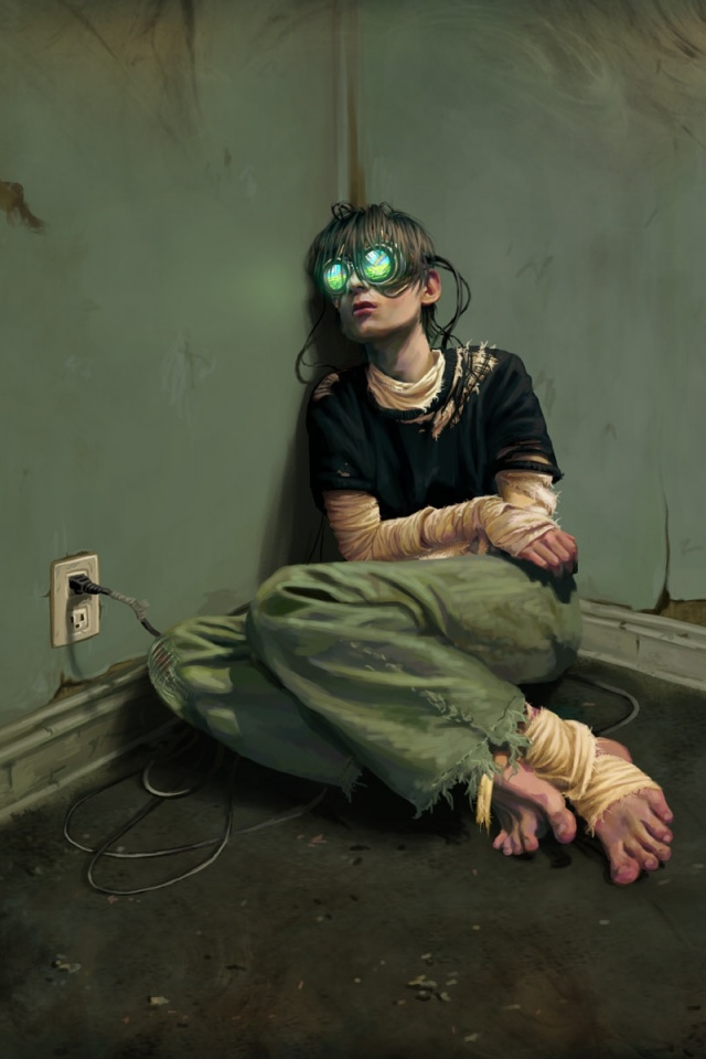 Потерянный в виртуальном мире обои