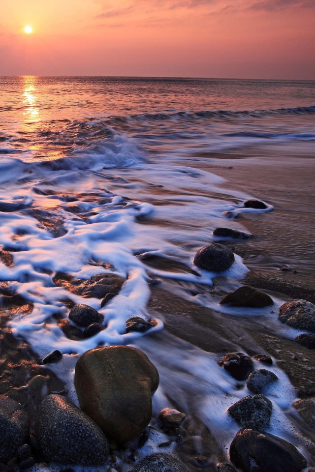 Каменистый берег обои