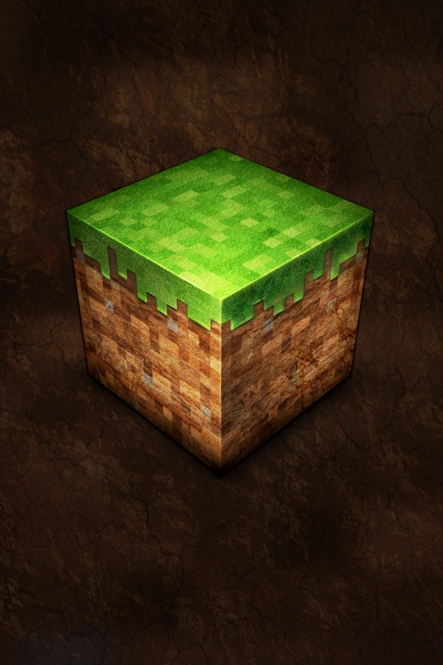 Травяной куб обои