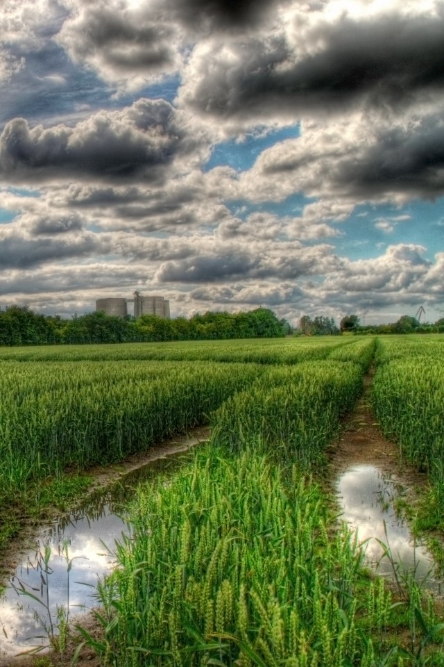 Свинцовые тучи обои