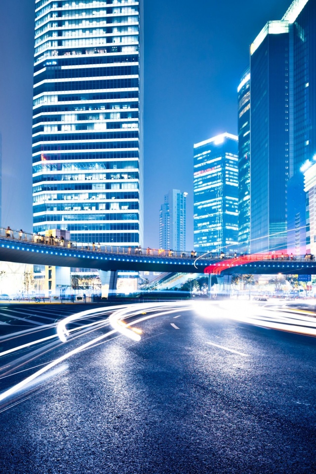 Ночной мегаполис обои