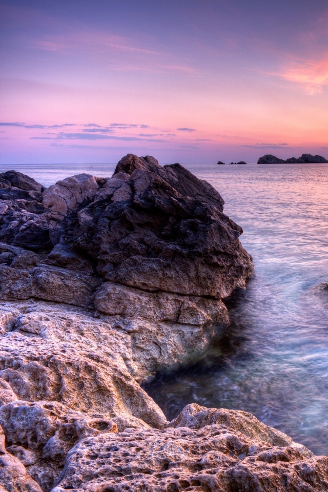 Закат на море обои