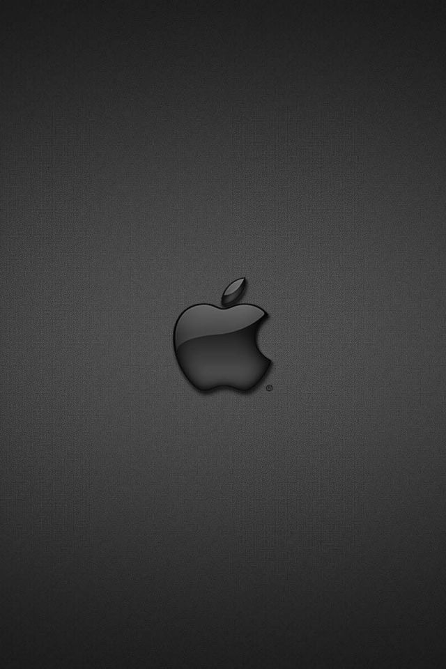 Логотип apple в стекле обои