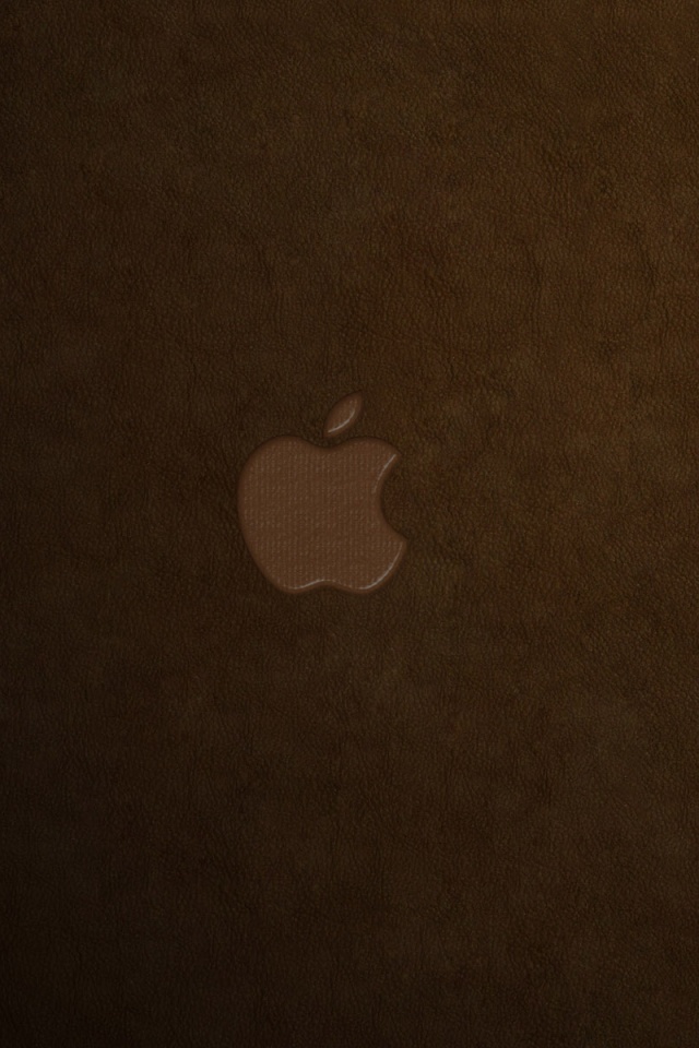 Логотип Apple в дереве обои