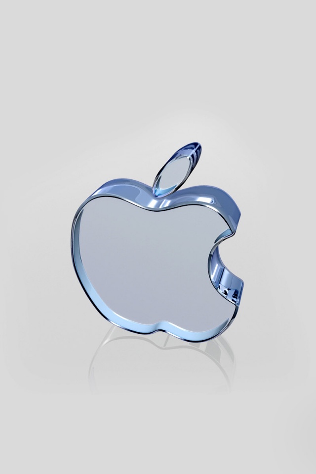 Стеклянный логотип Apple обои
