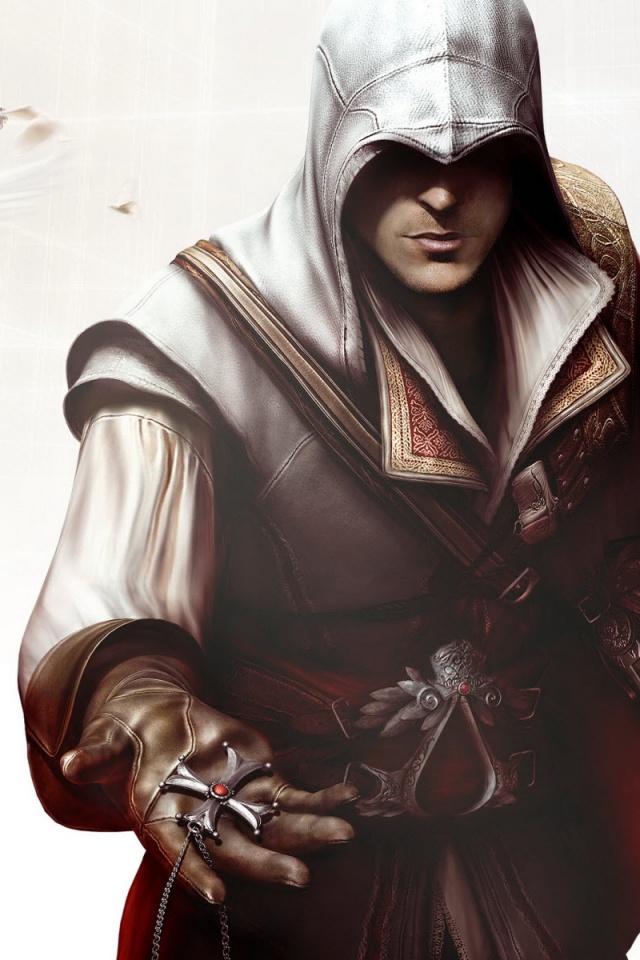 Ассасин с крестом обои