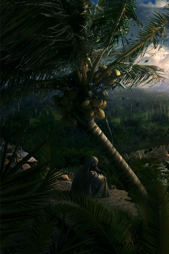 Вид на джунгли обои