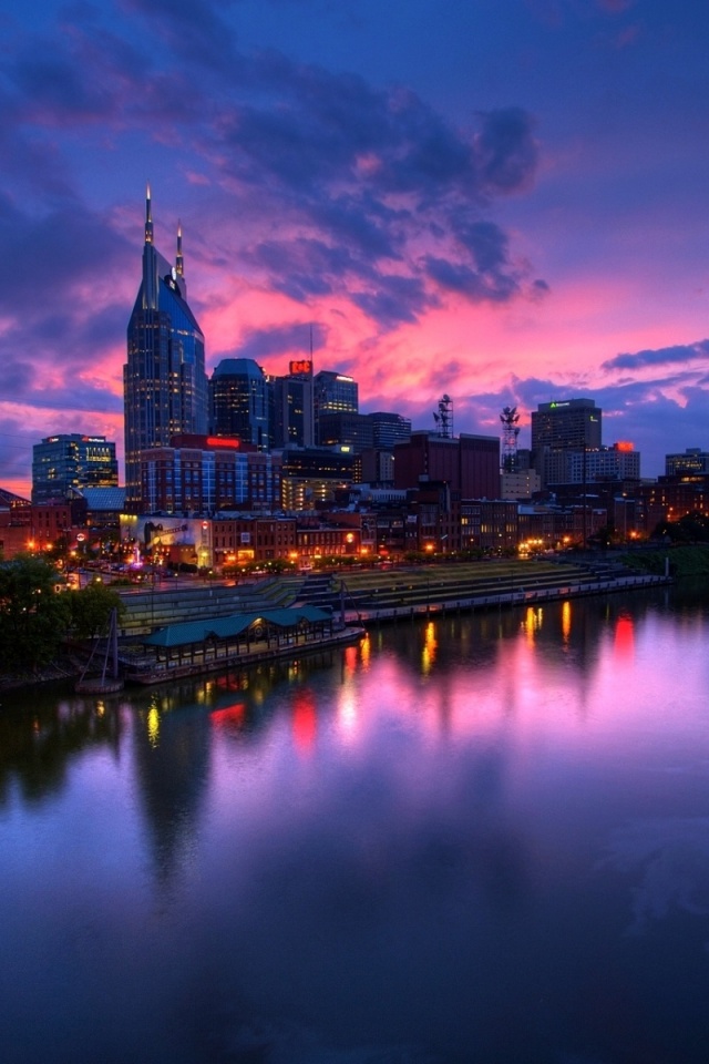 Ночной город обои