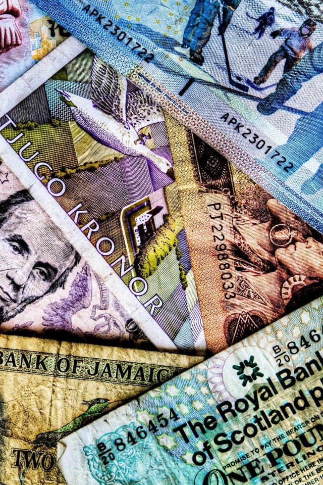 Купюры из разных стран обои