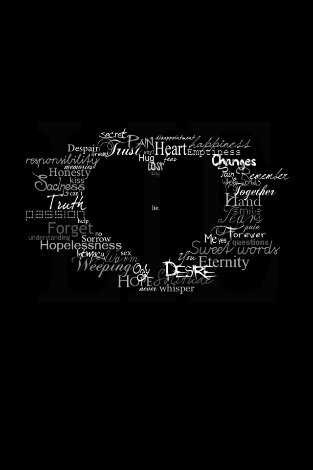 Слова о любви обои