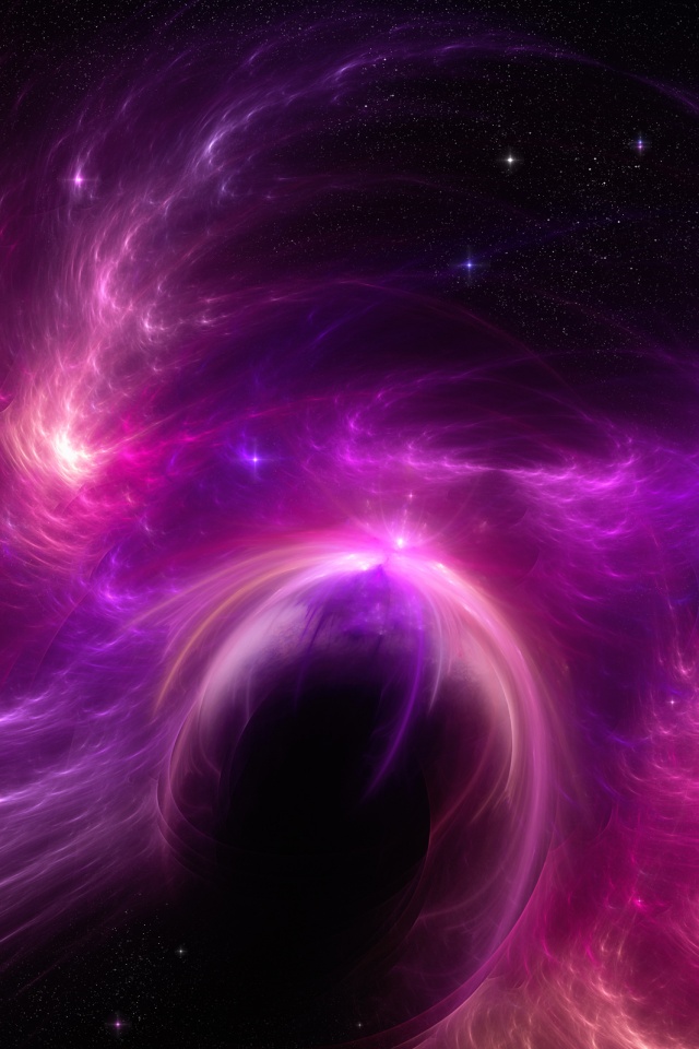 Сиреневая туманность обои