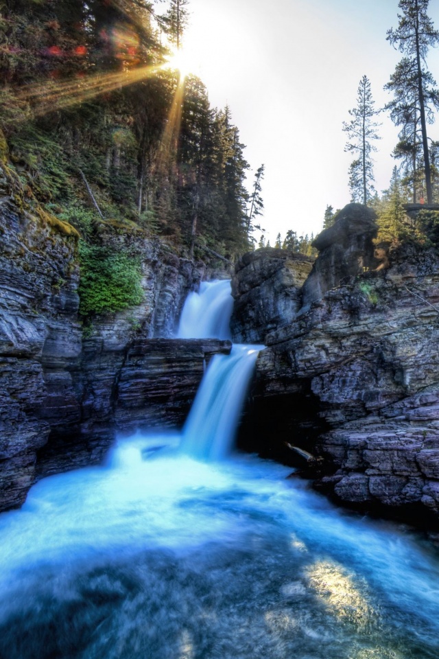 Горные водопады обои