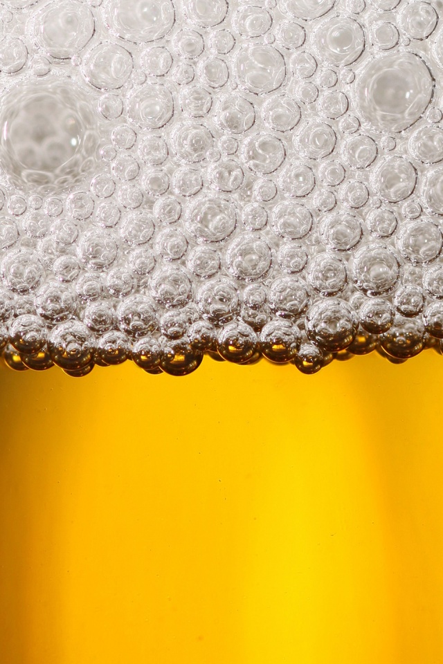 Пенное пиво в макро обои
