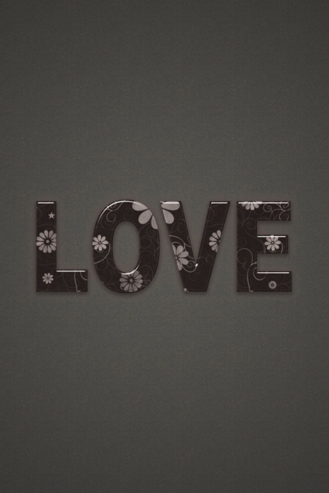 Любовь в минимализме обои