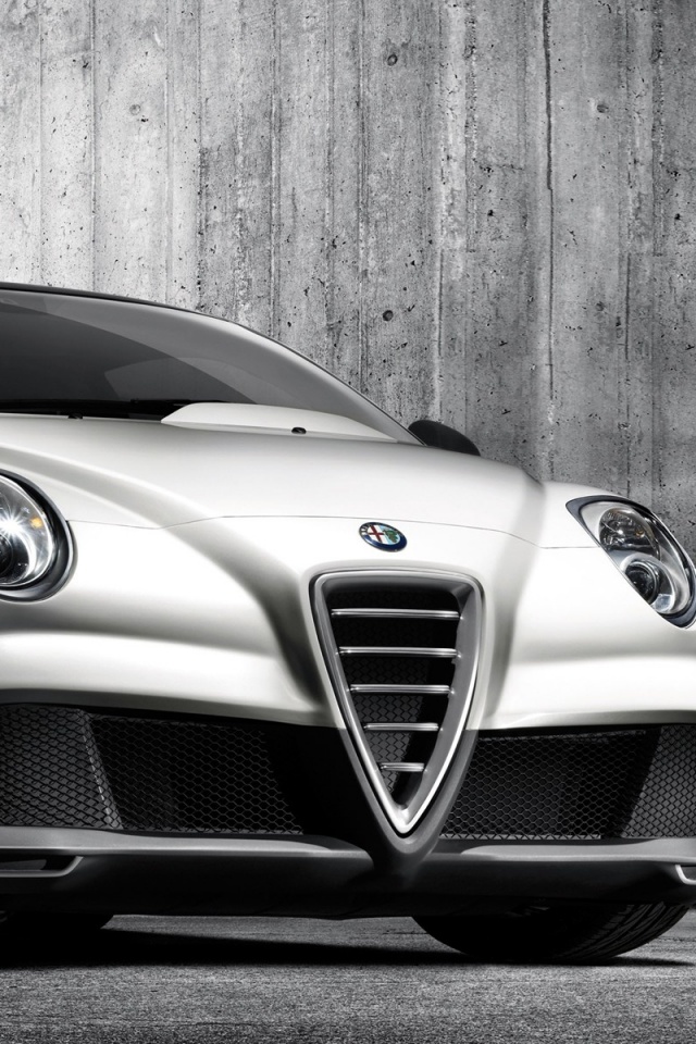 Alfa-Romeo вид спереди обои