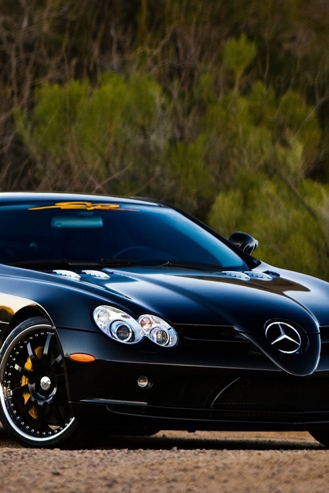 Черный мерседес обои