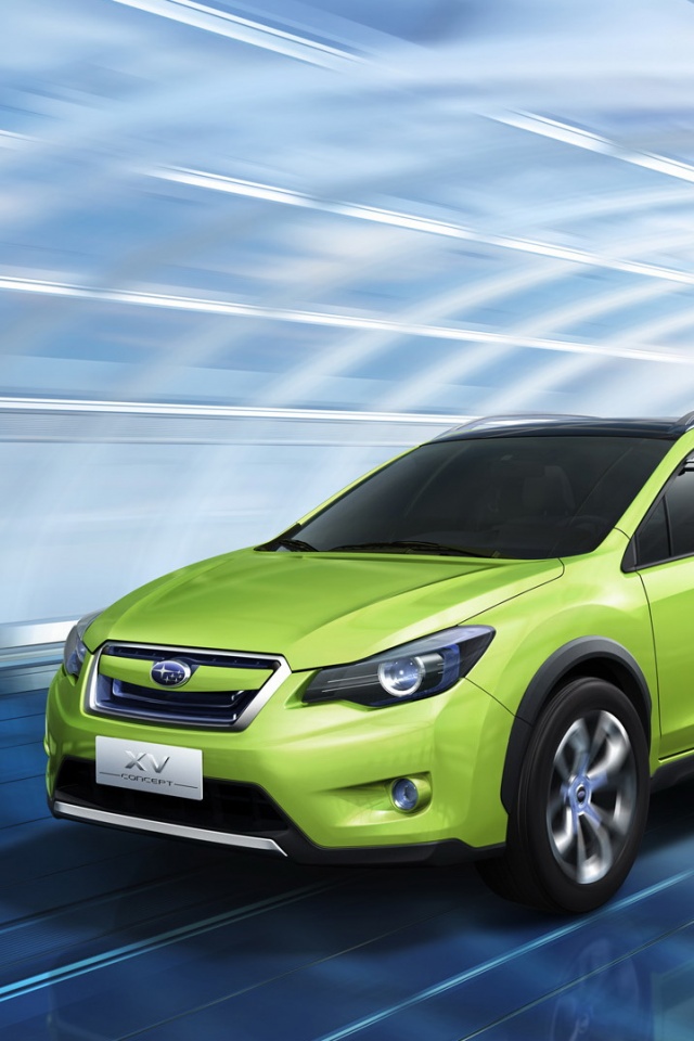 Субару в тоннеле обои