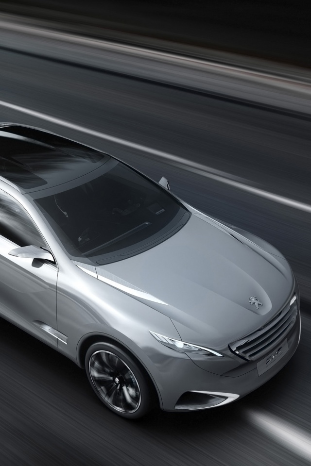 Концепт пежо на трассе обои