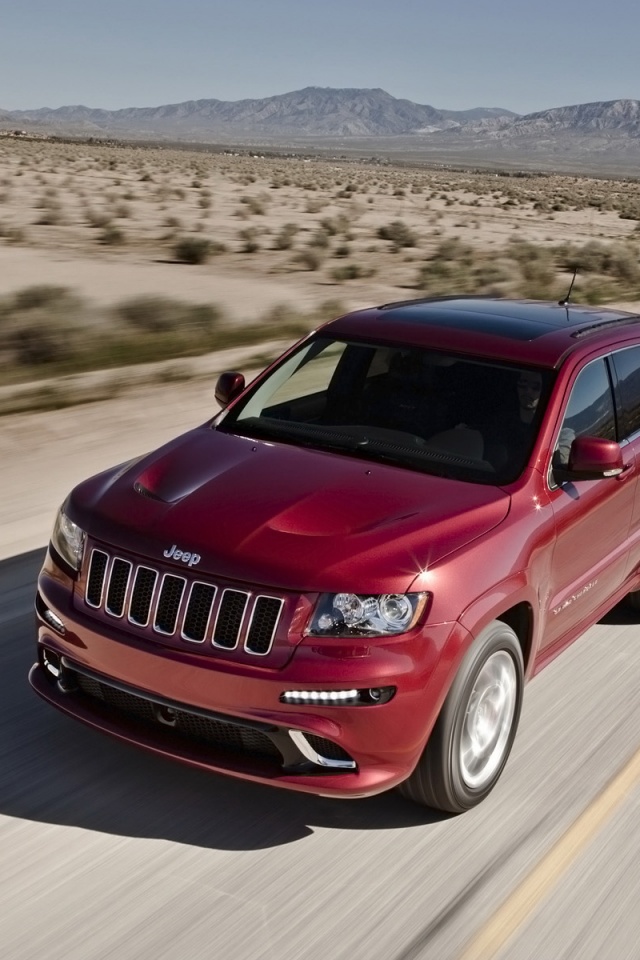 Красный Jeep обои