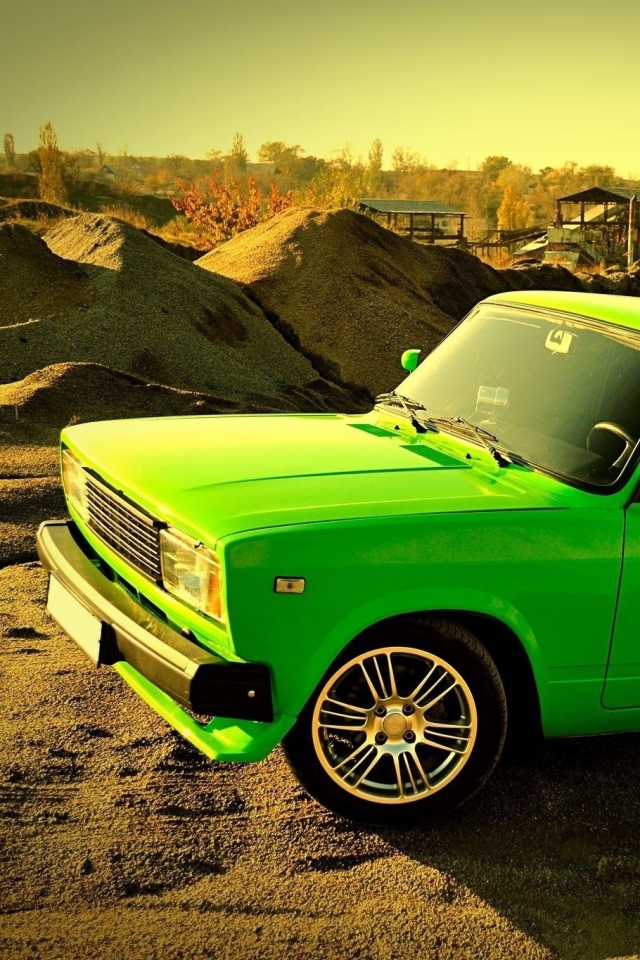 Кислотные жигули обои