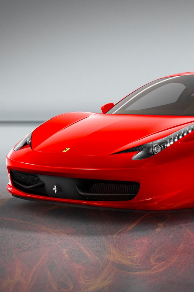 Огненный феррари обои