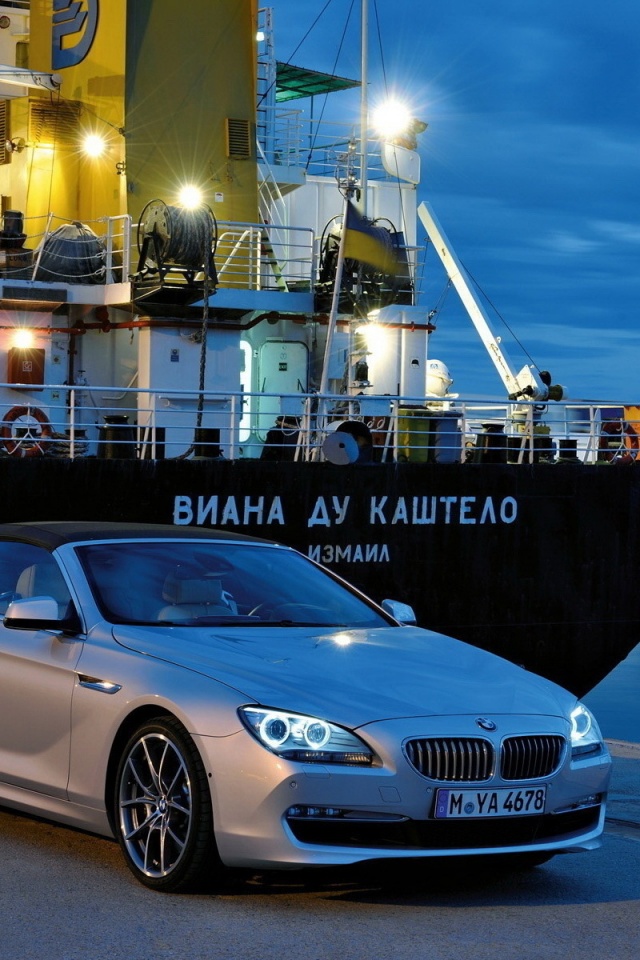 BMW 6 в порту обои