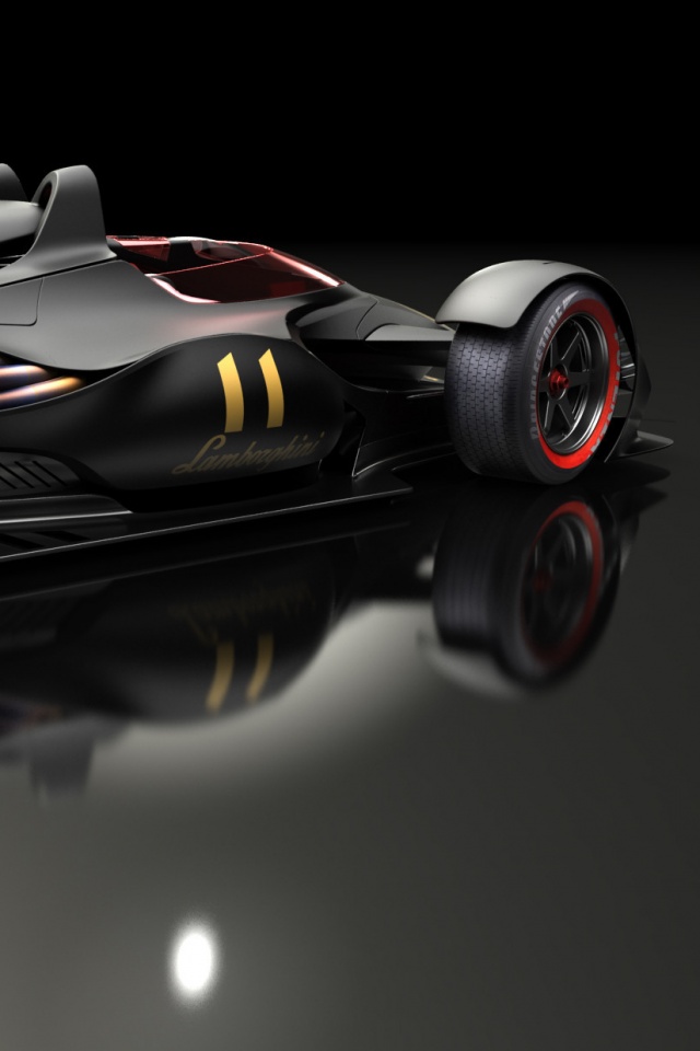 Болид Lamborghini обои