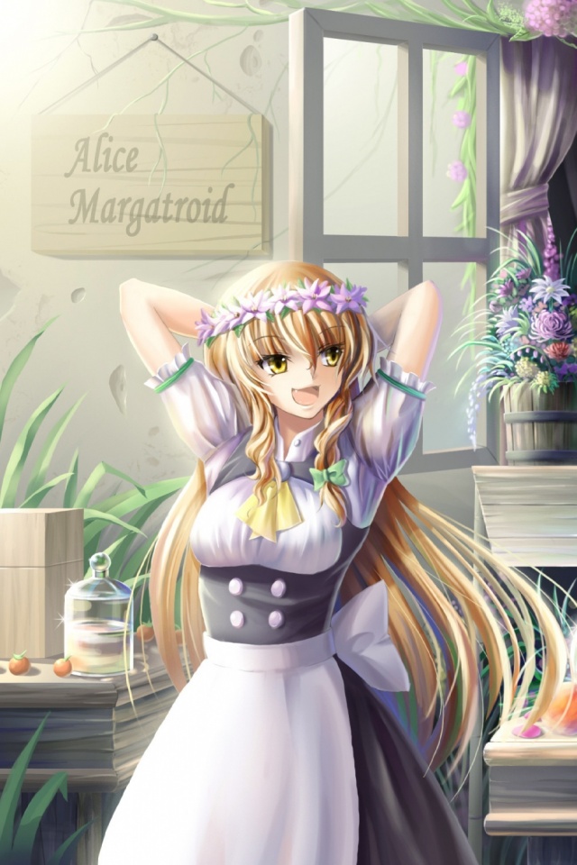 Анимешное утро обои