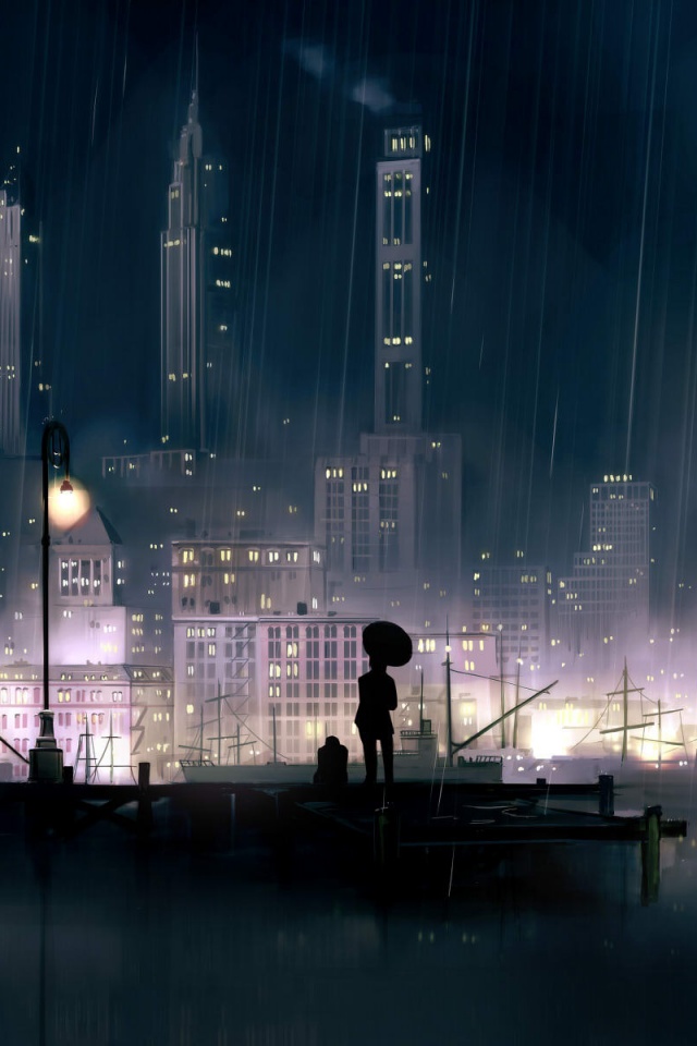 Дядька с зонтиком же обои